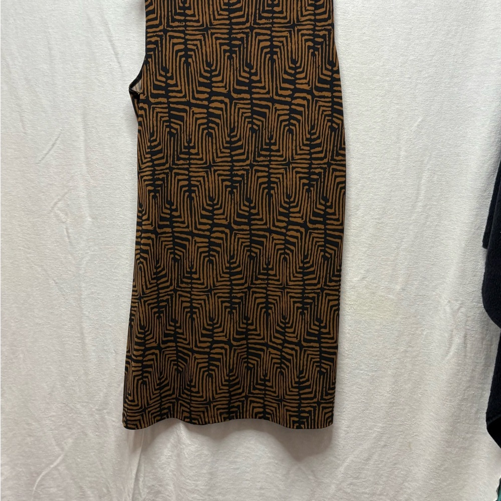 Ruby Rd. Black and Tan Zigzag Dress - Picture 4 of 5
